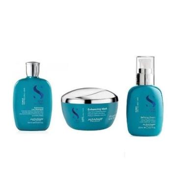 Imagem de Kit Alfaparf Curls shampoo 250ml máscara 200ml e defining 125ml para c
