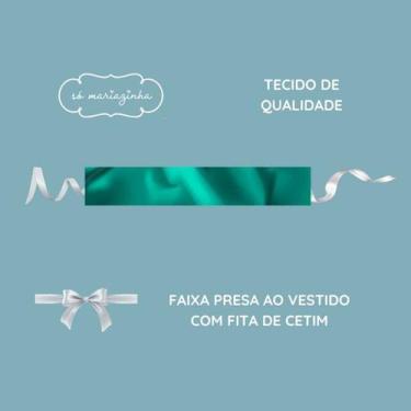 Imagem de Faixa Lisa TIFANY Infantil Acessorio Festa Casamento Batizado Dama Flo