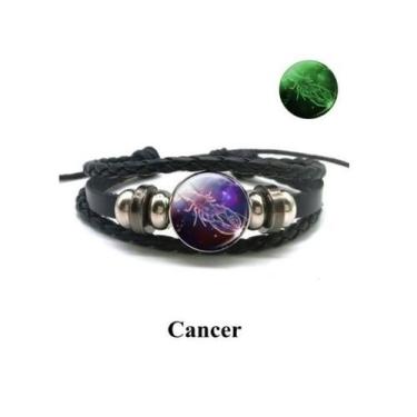 Imagem de Bracelete Unissex Personalizado Signos do Zodíaco Luminoso - RecantoAs