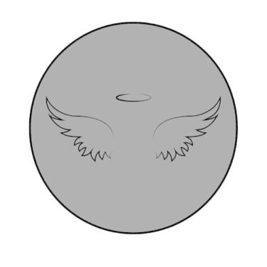 Imagem de Adesivo Decorativo Redondo Religioso, 15cm, Vários Modelos (AM-306, BOPP, 15-CM)