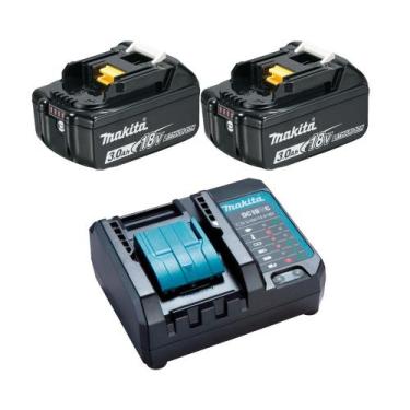 Imagem de Carregador De Bateria DC18WC + 2 Baterias 18v 3ah Makita