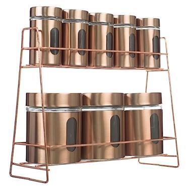 Imagem de Porta Tempero E Condimentos Prateleira Potes Cozinha 9 Peças COZ-309