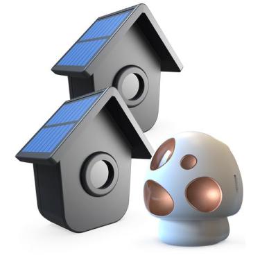Imagem de Alarme de garagem: sensor de movimento solar HTZSAFE, alcance de 1/2 m