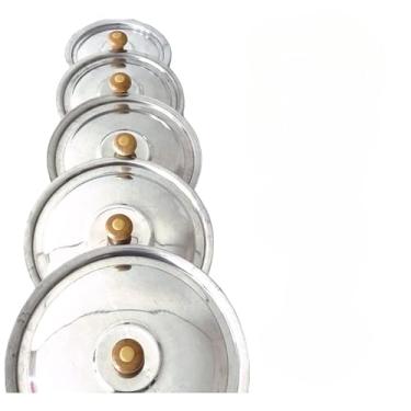 Imagem de Conjunto De 5 Tampas Para Panelas, Frigideiras, CaldeirõEs, Feitas De AlumíNio Industrial(Madeira)