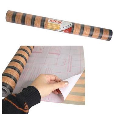 Imagem de Papel Adesivo Madeira 10M Revestimento Móveis E Superfícies - Rocie