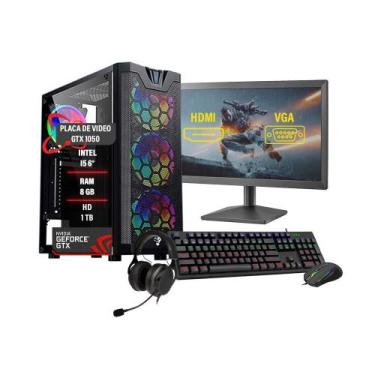 Imagem de Pc Gamer Completo I5 6º Gtx 1050 8Gb Hd 1Tb Ssd 240Gb - Tech Fusion