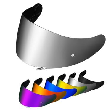 Imagem de PSLER GT Air 2 Visor - Motorcycle Helmet Tinted Visor UV Protection Face Shield Replacement for GT Air GT Air 2 Neotec-1 CNS-1 TC-5 TC-9,Deep Silver-Mirror