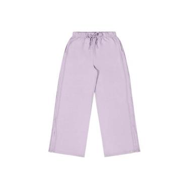 Imagem de Wide Leg Juvenil em Moletom Gloss, Roxo, 12