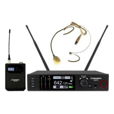 Imagem de Microfone Sem Fio Profissional de Cabeça UHF SD70 B - Soundrix