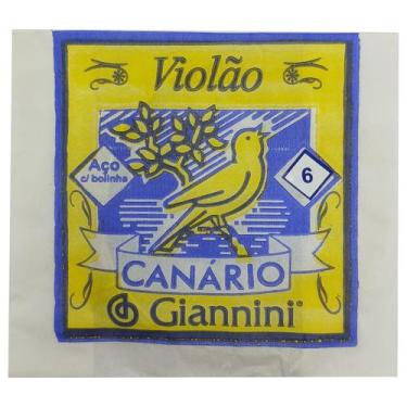 Imagem de Corda AVULSA violao aço 6a MI GIANNINI CANARIO c/ bolinha