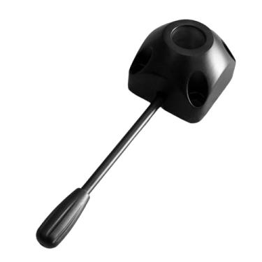 Imagem de KiBcsLic Mecanismo de elevação de controle de inclinação de cadeira, placa de montagem giratória de liga de alumínio, base de controle de inclinação de cadeira, Preto