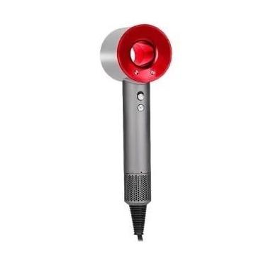 Imagem de Secador de Cabelo 110v Iônico Secagem Rápida Ar Quente/Frio Silencioso 1600W (Vermelho/Cinza-220v)