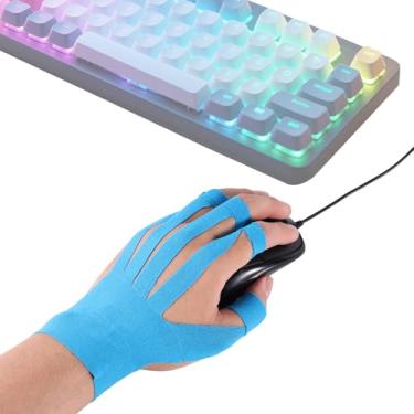Imagem de lasuroa 10un. Tiras Kinesio Tape para Mão, Fita Esportiva Elástica Respirável Suporte Muscular, Adesivos Atléticos Prova D'água Sem Látex para Mulheres & Homens