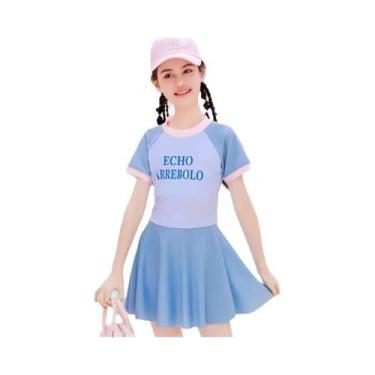 Imagem de Maiô De Desenho Animado De Princesa Congelada Para Crianças, Saia Divi