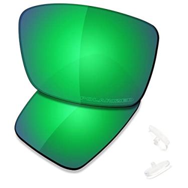 Imagem de SAUCER Lentes de reposição premium e protetores de nariz compatíveis com óculos de sol Costa Del Mar Helo High Defense - Verde Jade polarizado