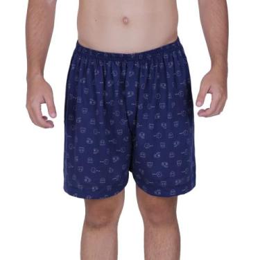 Imagem de Samba Canção Estampada - c4 SAMBA CANÇÃO - TERRA E MAR MODAS, Marinho,