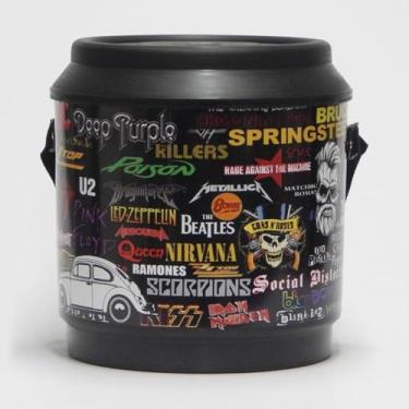 Imagem de Cooler caixa termica com capacidade para 24 latas estampa rock n roll