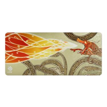 Imagem de SteelSeries QcK Gaming Mousepad — CS2 Dragon Lore — Dimensões XXL — Tamanho para cobrir mesas — Peak Tracking and Stability — para gêneros de jogos FPS, ação e RPG