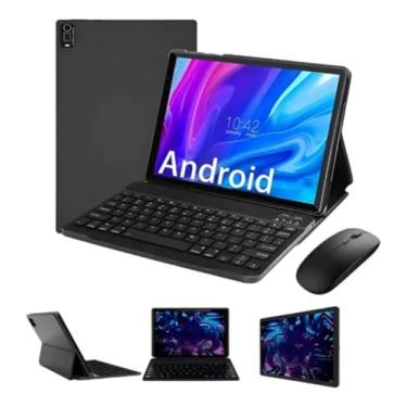 Imagem de Tablet E1038 10.1" Android – 6GB RAM + 128GB | Touch + Teclado + Capa Inclusos | Ideal para Estudo, Trabalho e Entretenimento