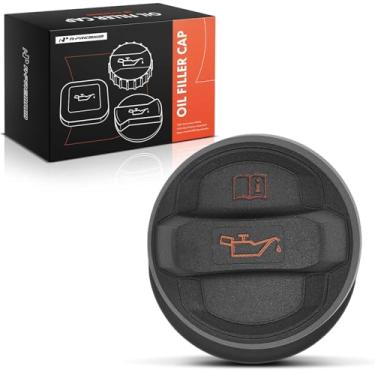 Imagem de A-Premium Tampa de enchimento de óleo do motor compatível com Volkswagen Passat, Golf R, Tiguan, Beetle, GTI, Arteon, Teramont e Audi A4 Quattro, Q5, Q7, A6 Quattro, A3, Q3, A7, TT, A1, A5 e Seat Leon
