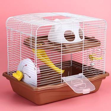 Imagem de AYNEFY Suprimentos para Animais de Estimação Com Dupla Camada de Luxo Silencioso à Margem de Hamster à Margem, Gaiola Silenciosa de Hamster Com Roda Silenciosa, Perfeita para Fãs de Material