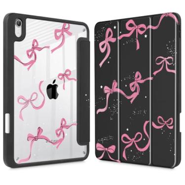 Imagem de May Chen Capa fina para iPad mini 7 (A17 Pro, 7ª geração) 2024/iPad mini 6 (6ª geração) 8,3 polegadas, [suporte de lápis embutido] capa à prova de choque, capa traseira transparente transparente e