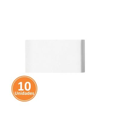 Imagem de Kit 10 Módulos Pezzi Linha 50.000 Branco - Tampa Cega (2 Peças)