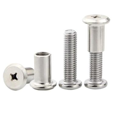 Imagem de Parafusos de cabeça de treliça Phillips de aço inoxidável SS304 com porca de rebite de soquete hexagonal M6 M8 (20, M6 x 100 mm, porca rebite M6x12)