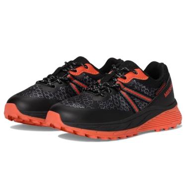 Imagem de Merrell Tênis infantil unissex Supernova (criança pequena), Preto/laranja, 18