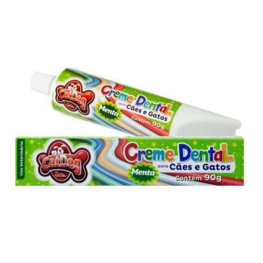 Imagem de Creme Dental P/ Cães E Gatos Petshop Cat-dog 90g - Cat Dog & Cia, Ment