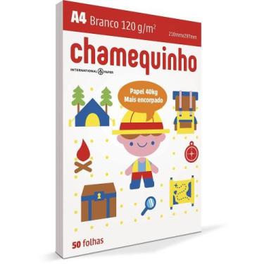 Imagem de Chamequinho A4 40 Kg 120g 50 Folhas - Branco - CHAMEX