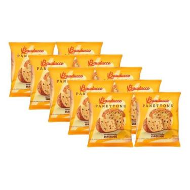Imagem de 10 Mini Panettone Panetone Bauducco Frutas Cristalizadas 80g - 7891962
