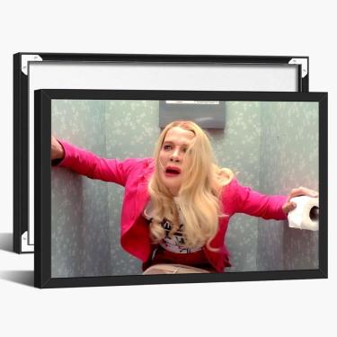 Imagem de Pôster com arte de parede de banheiro Vintage White Chicks Movie 30x40cm