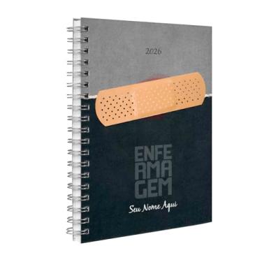 Imagem de Agenda 2026 Planner Semanal Personalizada Profissões Enfermagem Curativo