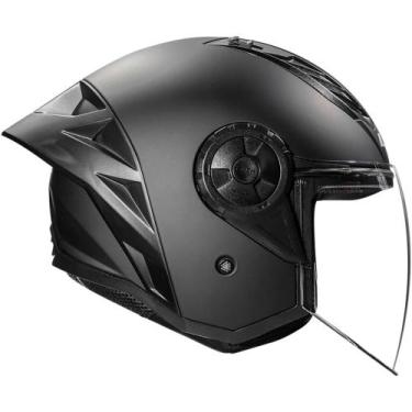 Imagem de Capacete LS2 Aberto Airflow II Monocolor, 60, Preto Fosco