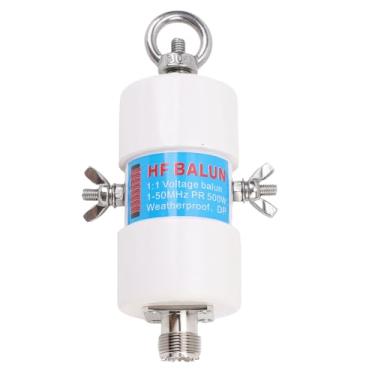 Imagem de GOWENIC Antena Balun de Rádio de Ondas Curtas, Universal 1: 1 Antena Dipolo Tensão 1-50MHz 500W HAM Radio Antenna para Redes Sem Fio e Dispositivos de Comunicação