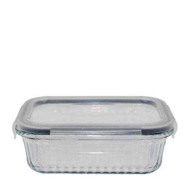 Imagem de Pote de Vidro Canelado 375ml Pratic com Tampa Hermética - WELLMIX