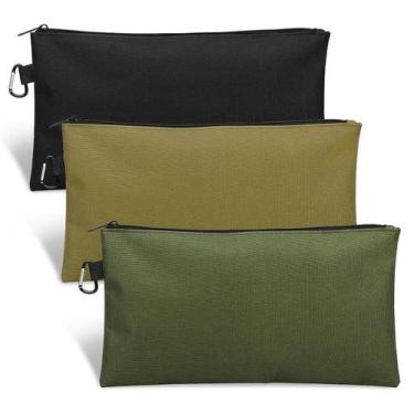 Imagem de Bolsa de ferramentas, bolsa com zíper, pacote com 3 unidades, organiza