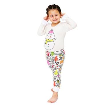 Imagem de Pijama Body Baby Longo Natal Boneco de Neve - Alegria de Montar, 3 ano