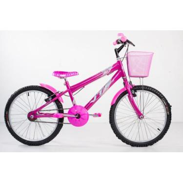Imagem de Bicicleta Infantil Menina Aro 20 com acessórios - VTC BIKES
