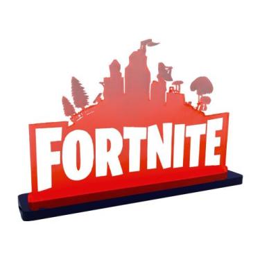 Imagem de Luminária Gamer Fortnite Cidade - Vermelha - MK Displays