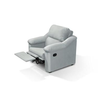 Imagem de Poltrona Líbano  Retrátil e Reclinável - Best Mobília, Linho Cinza Mes
