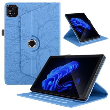 Imagem de TIPOYOROO Capa giratória para Lenovo Tab M11 Plus/Lenovo Tab K11 Plus 11,45 polegadas 2024 capa protetora de couro PU leve com suporte para cartão - Turquesa
