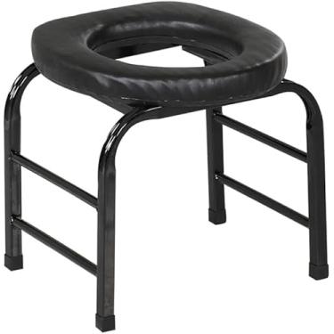 Imagem de Cadeira Higiênica De Aço Inoxidável Sólido Portátil Fácil De Acomodar Paciente Cadeira Higiênica Para Idosos, Mulheres Grávidas, Crianças, Pacientes, Orange, 26cm high white flower