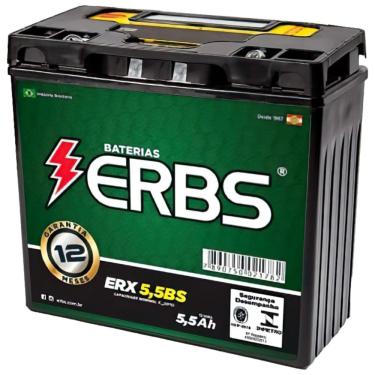 Imagem de Bateria Selada ERBS 7ah 12V ERX5,5BS YBR125DX 2009 a 2016