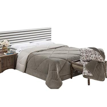 Imagem de COBERDRON DE MICROFIBRA CASAL PADRAO DUPLA FACE