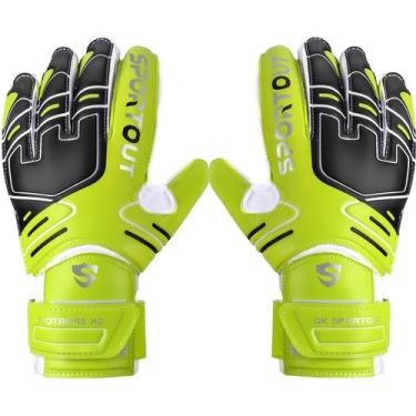 Imagem de Luvas de goleiro Sportout Youth & Adult Green 2, tamanho 10