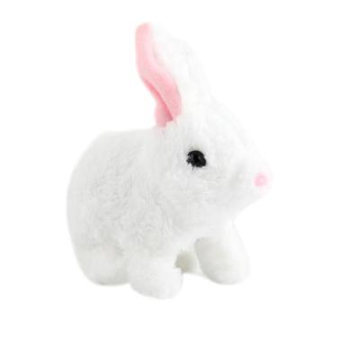 Imagem de Brinquedo de pelúcia de coelho inteligente de simulação elétrica infan