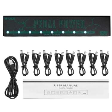 Imagem de Fonte de alimentação para pedais de efeitos de guitar, 8 saídas dc isoladas/5v saída usb para 9v proteção guitarra acessórios-Transformadores de Alimentação