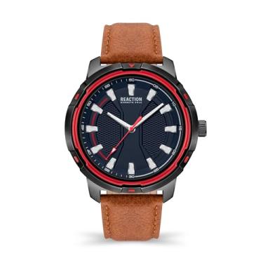 Imagem de Kenneth Cole REACTION Relógio analógico masculino de quartzo, Bronzeado, Mens Standard, Clássico